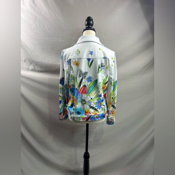 Dolcezza Simply Art New Bouquet Vigo Button Up Jacket - Picture 4 of 4